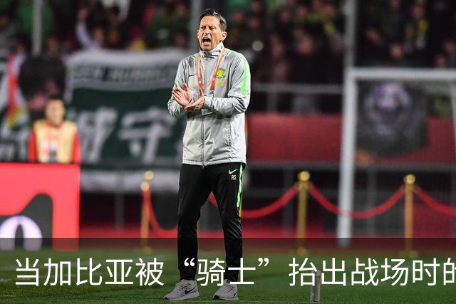 当加比亚被“骑士”抬出战场时的搞笑一幕